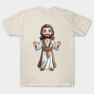 Smiling Cartoon Jesus Christ T-Shirt